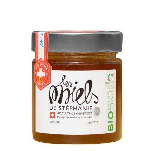 Pot de 250 g de Miel d la Fondation des Abeilles à Genève.