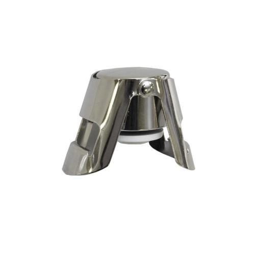 Bouchon de champagne nickelé.