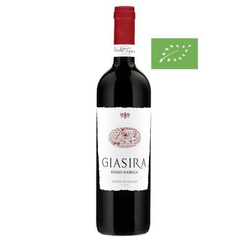 Bouteille de 75 cl de Merlot de Sicile Rosso Isabella 2018 Terre Siciliane IGT de l'Azienda Giasira.