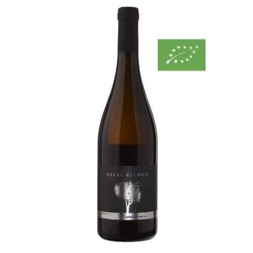 Bouteille de 75 cl de Gelso Bianco 2022. Vin fruité des Pouilles de Podere 29. Idéal en apéritif ou plats aux fruits de mer.